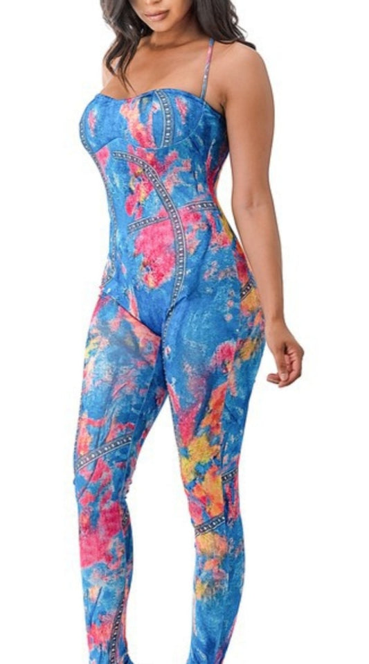 Splattered Paint Jumpsuit