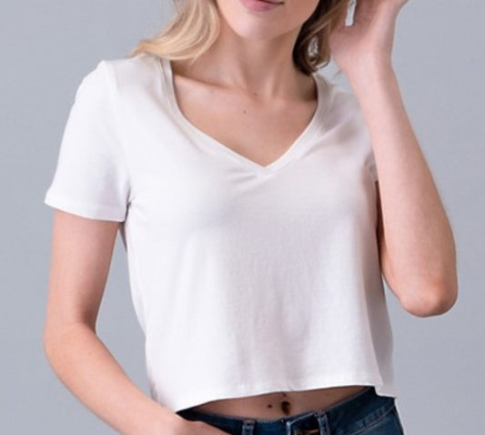 Just Basic V-Neck Top